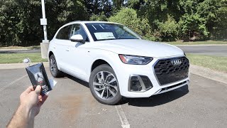 2023 Audi Q5 S Line 45 Start Up Test Drive Walkaround POV and Review [upl. by Siegfried]