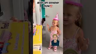 MESIN CAPIT BERHADIAH IPHONE⁉️ prank barbie funny family couple music song cover dance [upl. by Ahsinnod]