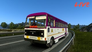 MSRTC Bus Mod Gameplay LIVE  EURO TRUCK SIMULATOR 2 INDIA [upl. by Colier]