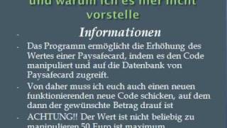 PAYSAFECARD HACKEN WERT MANIPULIEREN WORKS 100 [upl. by Eeb640]