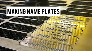 Making name plates and plaques with a Co2 laser [upl. by Eirena177]