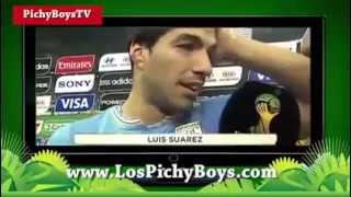 Luis Suarez muerde al italiano Chiellini en el mundial 2014 ¿Porque Lo Mordio HD [upl. by Edgell]