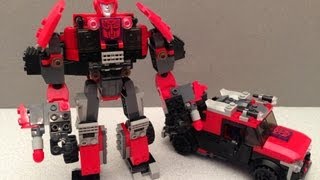 KREO IRONHIDE AUTOBOT ASSAULT DEVASTATOR TOYS R US EXCLUSIVE BUILD PLAYSET REVIEW [upl. by Eyaj]