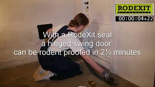 How a swing door can be rodent proofed in 2½ min and a garage door can be rodent proofed in 5 min [upl. by Goodspeed]