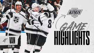 LA Kings DOMINATE Vancouver Canucks in 51 Win  LAK Game Highlights [upl. by Gough]