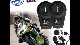 Gts Garage  500M DSP BT Bluetooth Motorbike Intercom review [upl. by Filbert695]