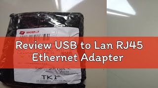 Review USB to Lan RJ45 Ethernet Adapter [upl. by Alleras393]