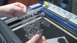 Laser Cut Paper  Intricate Lace Pattern with an Epilog Laser [upl. by Erdnuaed829]