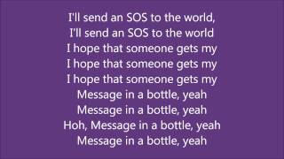 The Police  Message In A Bottle  The Lyric Video [upl. by Delila]