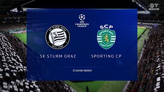 FC 24 SK Sturm GrazSporting CP Champions League Jornada 3 PS4 [upl. by Aninnaig]