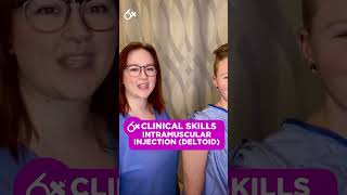 Deltoid Injection Clinical Skills SHORT  LevelUpRN [upl. by Aliel]