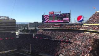 Lady Gaga National Anthem Super Bowl 50 [upl. by Durrett69]