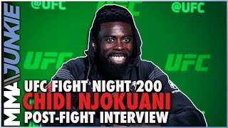 Chidi Njokuani breaks down 16second KO in UFC debut  UFCVegas47 [upl. by Ruomyes]