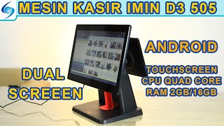 Mesin Kasir Android Touchscreen Dual Screen Imin D3505 [upl. by Dick]