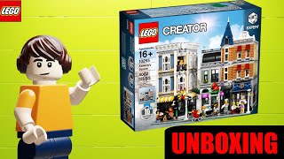 UNBOXING The Lego Assembly Square Creator Expert [upl. by Nuris]