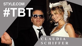 Claudia Schiffer Chanel Muse Guess Girl and Iconic Blonde  TBT with Tim Blanks  Stylecom [upl. by Hauger]