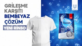 Grileşme Karşıtı Bembeyaz Çözüm Yeni Rinso Beyaz Sirke ve Çamaşır Sodası [upl. by Cherice]