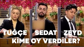 SEDAT ZEYD TUĞÇE KİME OY VERDİ  Kısmetse Olur 42 Bölüm [upl. by Ateloj]