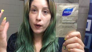 Probando Mascarilla para el Cabello de PHYTO paris  Phytokeratine masque ultrareparateur [upl. by Itnaihc]