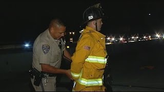 CHP officer handcuffs Chula Vista Firefighter caught on camera by CBS 8 [upl. by Peltier]