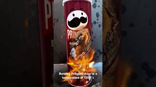 ASMR Burning Pringles chips to a temperature of 1300°c shorts asmr viralvideo foryou [upl. by Ailedo]