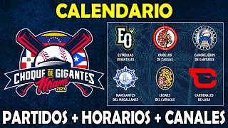 Calendario de Choque de Gigantes 2024 Todos los Juegos Fecha calendario hora del torneo en miami [upl. by Noizneb902]