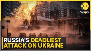 RussiaUkraine War Dozens killed in Russian airstrike on Ukraine  Latest English News  WION [upl. by Rayshell]