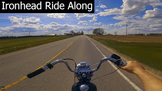 HarleyDavidson Ironhead Afternoon Ride  Engine Sound [upl. by Meagan]