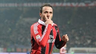 Giampaolo Pazzini  All goals for Milan 20122013 [upl. by Nidnal112]