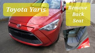 Remove back seat bottom 2018 Toyota Yaris [upl. by Damon]