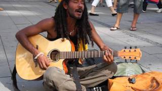 Street Singer in Munich  Straßensänger in München  Bob Marley  No Woman No Cry [upl. by Earased765]