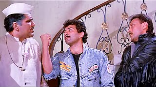 Mukka Marke Muh Khulwau Tera  Sunny Deol Best Dialogue  Jackie Shroff  Tridev Movie Scenes [upl. by Anitniuq]