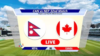 🔴Nep vs Can Live Odi  CWC LeagueII  Nepal vs Canada Live Cricket Match Today Score amp Commentary [upl. by Attebasile]