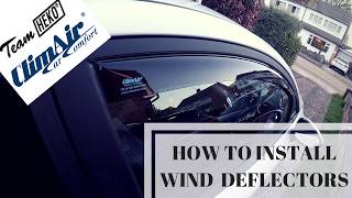 How to install Wind Deflectors  Climair  Heko  Fiesta ST180 [upl. by Anyahs]