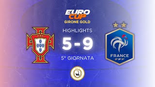 HIGHLIGHTS PORTOGALLO VS FRANCIA 5  9 [upl. by Acirej]