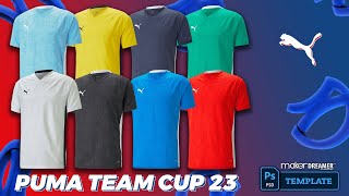 Puma New Template  Team Cup 23  PSD Templates [upl. by Briny]