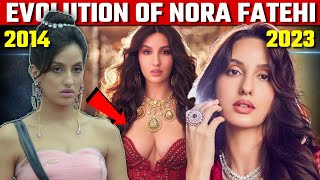 Evolution of Nora Fatehi 20142023 • From quotRoarquot to quotJehda Nashaquot SUPERHIT ITEM SONGS [upl. by Kcyrred292]