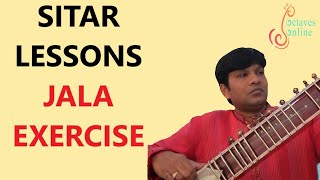 Hindustani Sitar  Jala exercise [upl. by Alleoj652]