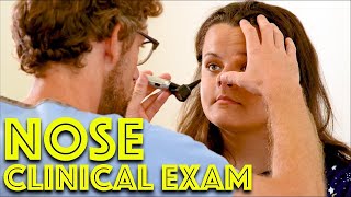 Nose Examination OSCE and Nasal Cavity Inspection  Clinical Skills  Dr Gill [upl. by Ddene720]