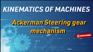 Ackerman Steering gear Mechanism in Kinematics of Machines in Telugu explanation [upl. by Niehaus]