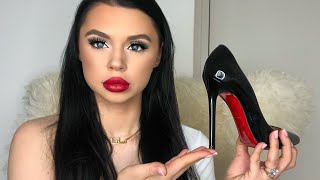 CHRISTIAN LOUBOUTIN PIGALLE 120 MM BLACK PATENT REVIEW AND TRY ON [upl. by Ozner234]