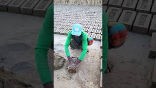 Clay soil brick making manually shorts [upl. by Winola441]