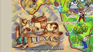 Illustrated Map of Texas State [upl. by Aceber]