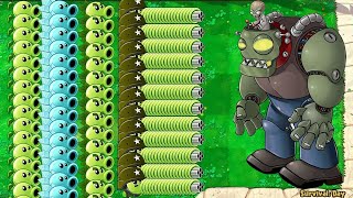 Gatling Peas vs Snow Peas vs Dr Zomboss Epic Hack Plants vs Zombies [upl. by Pravit]