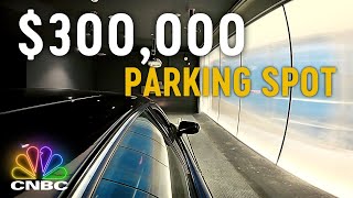 The HiTech Parking Spot That Sold For 300000  CNBC Prime [upl. by Hanonew]