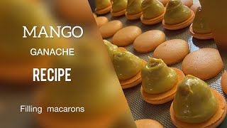 MANGO GANACHE RECIPE 🧡MACARONS FILLING 🧡MACARON 🧡МАНГО ГАНАШ РЕЦЕПТ МАКАРОН 🧡НАЧИНКА [upl. by Ffirahs]