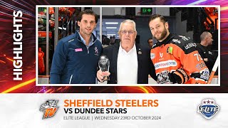 Sheffield Steelers v Dundee Stars  23rd October 2024 [upl. by Brynne]