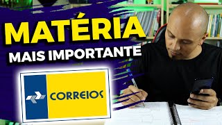 Qual a Matéria mais IMPORTANTE do Concurso CORREIOS 2023 [upl. by Ludovick]