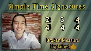 Grade 6 MusicSimple Time Signatures2 4 3 4 and 4 4 Broken Measure Explained [upl. by Irrehs]