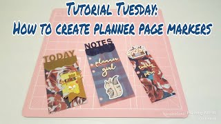 How to create planner page markers  Tutorial Tuesday  Planning With Eli [upl. by Legna]